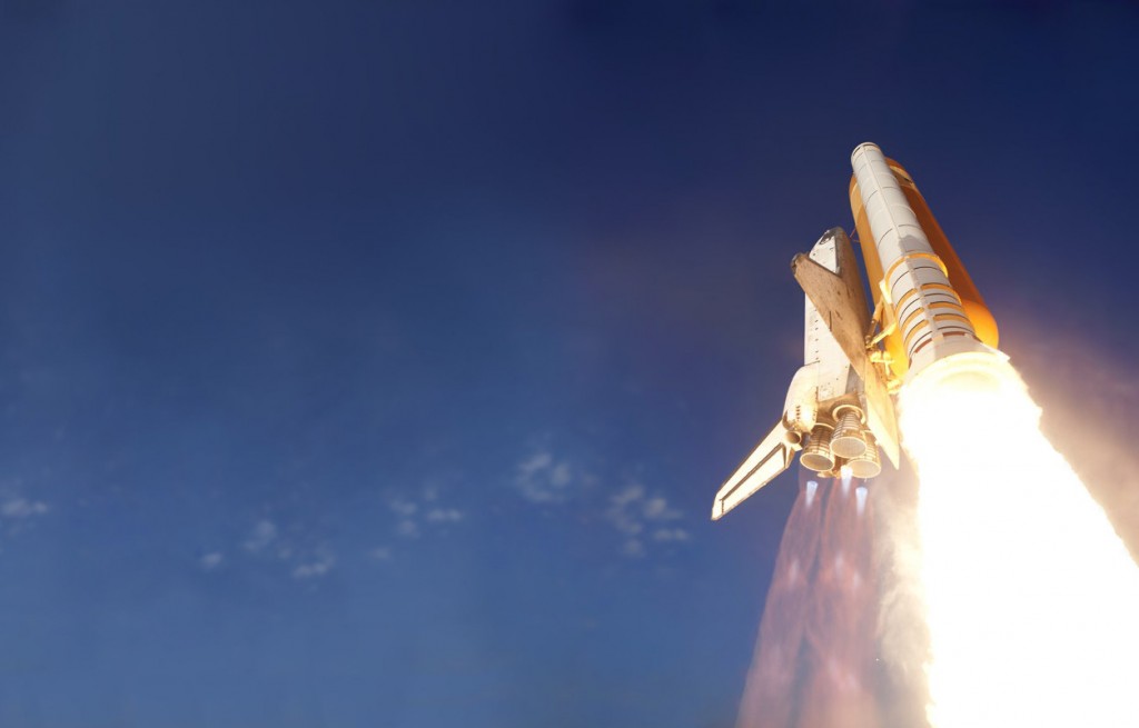 Fondo de landing lanzadera